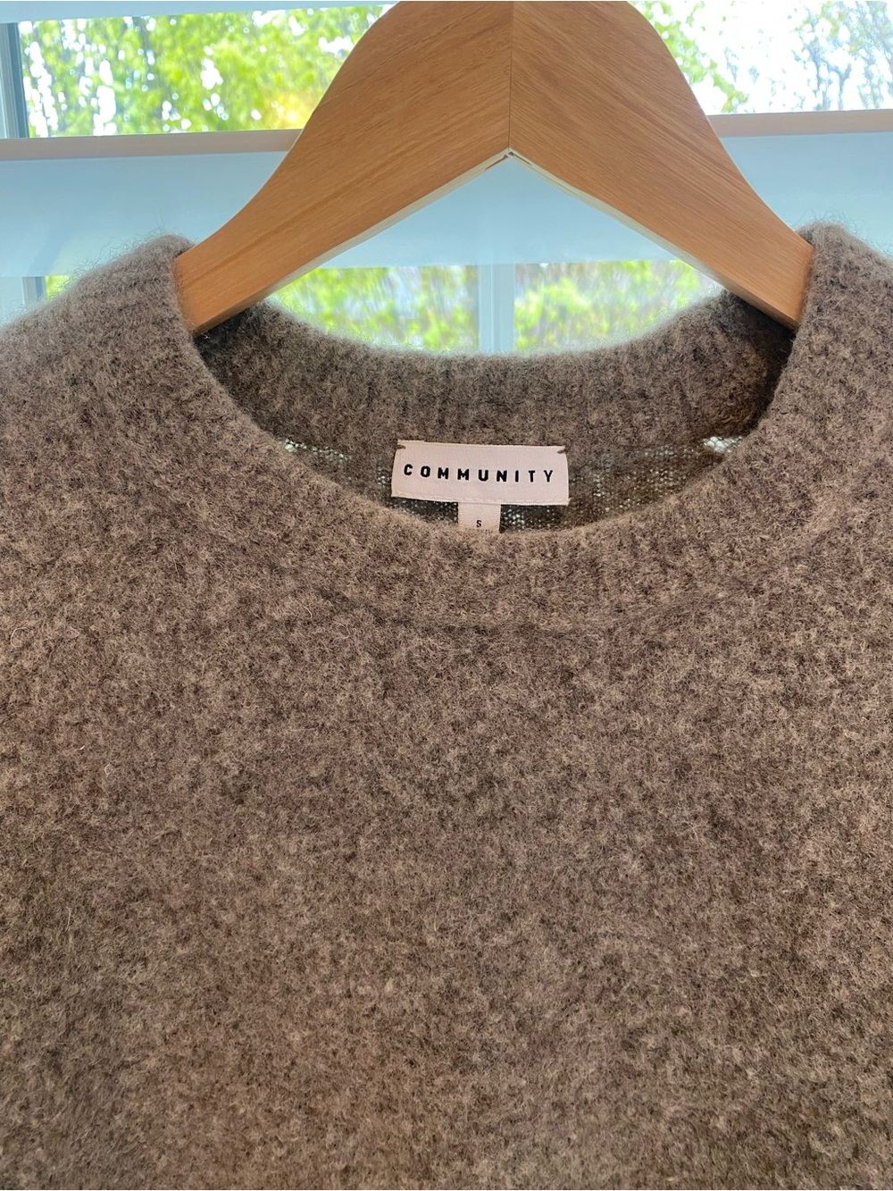 TNA Aritzia Wool Blend Crop Sweater Size Small Medium Gray